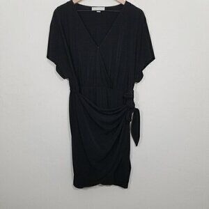 KORS Michael Kors V-Neck Dress Black Size XL